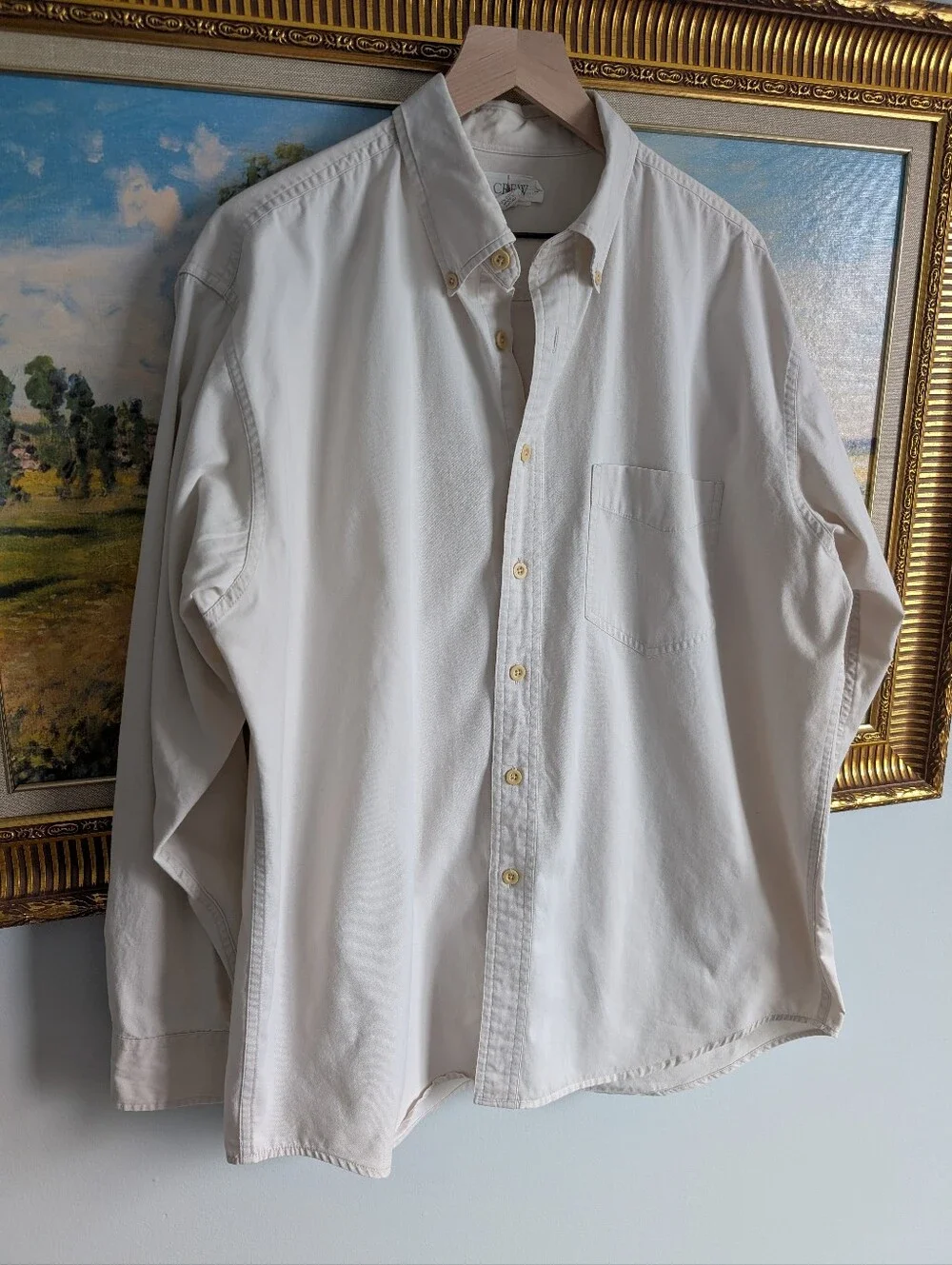 J. Crew Off-White Button-Down Shirt